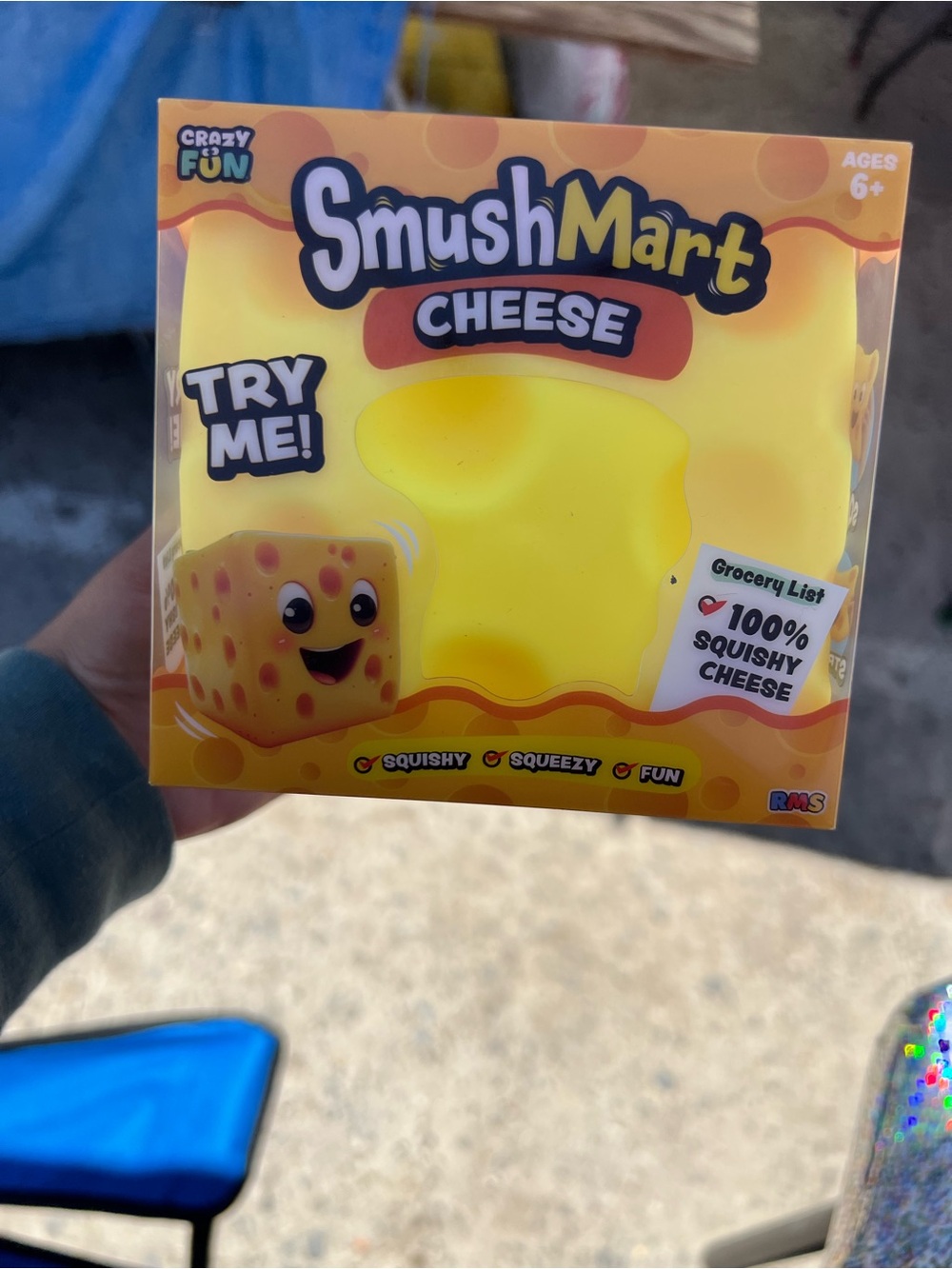Cheese Squishy Toy - Yellow